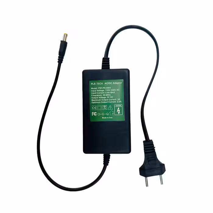 آداپتور بین راهی 5 ولت 3 آمپر مدل PLS-PS-0503 | کالا مکس