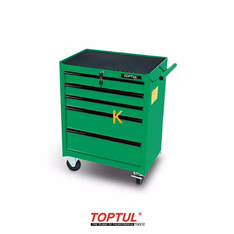 جعبه ابزار 5 کشو چرخ دار مدل TCAB0501 تاپ تول