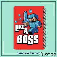 دفتر مدرسه طرح استیو دایموند ماینکرفت برند لانگو