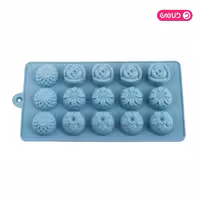 قالب سیلیکون ممتاز شکلات میکس گل 15 خانه