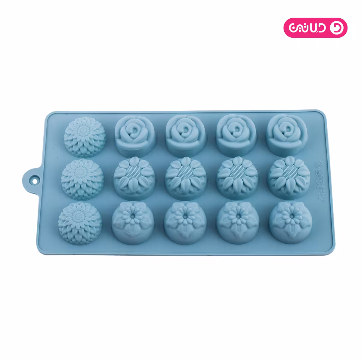 قالب سیلیکون ممتاز شکلات میکس گل 15 خانه