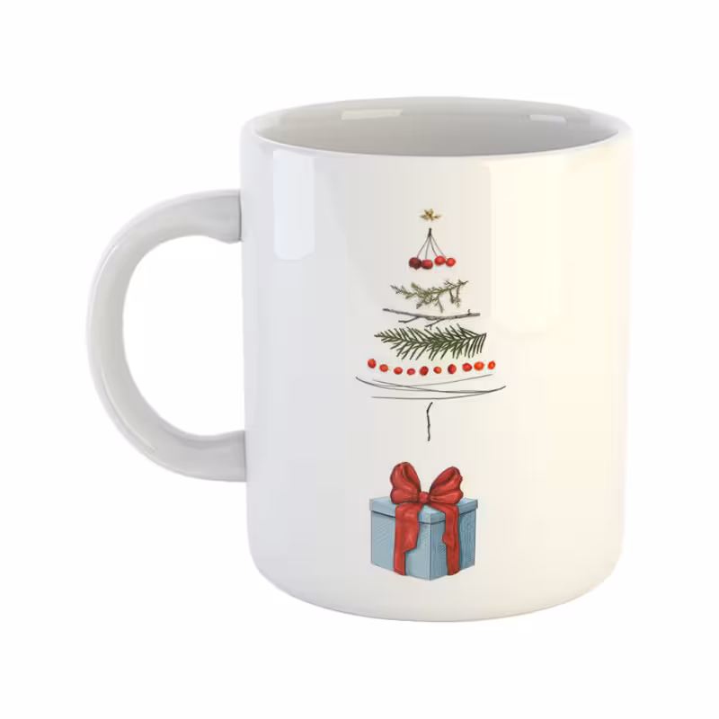 خرید ماگ-لیوان کریسمس درخت و کادو T3 Merry Christmas