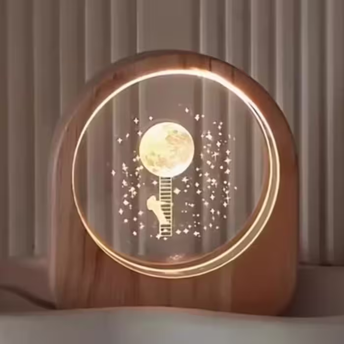 شب خواب قاب چوبی فضانورد