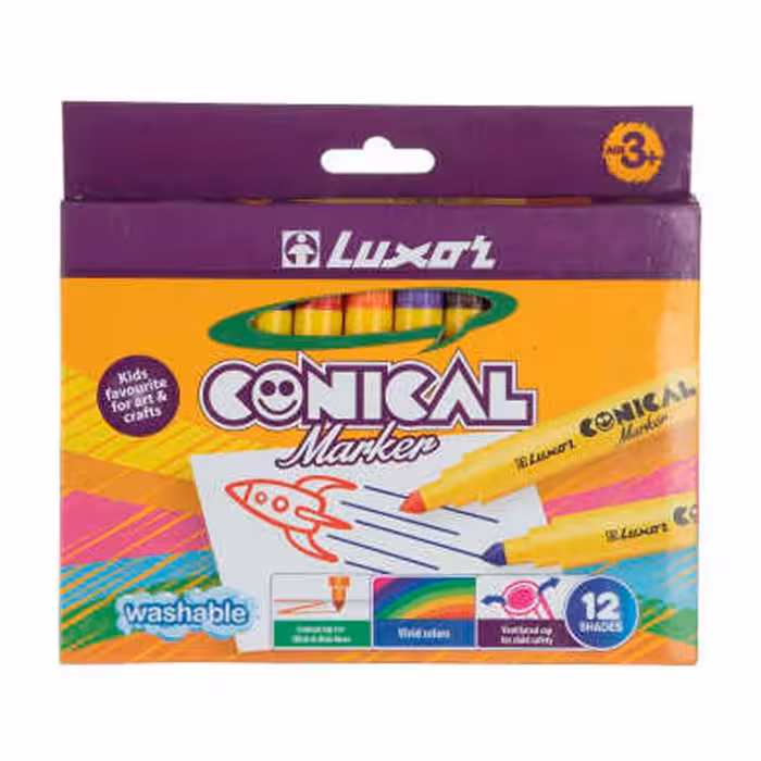 ماژیک نقاشی 12رنگ کونیکال لاکسر کد 6152