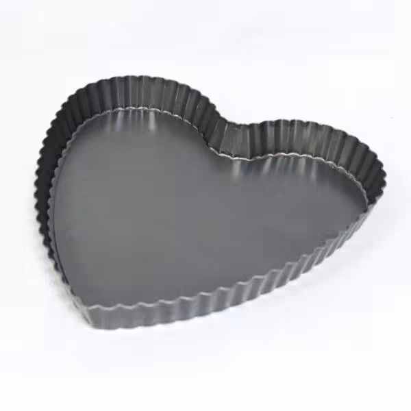 قالب تارت تفلون کف جدا طرح قلب