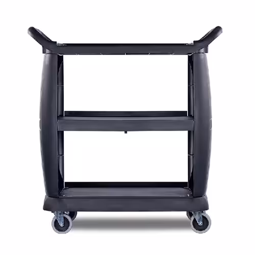 ترولی 3 طبقه پلاستیکی دو طرف بسته