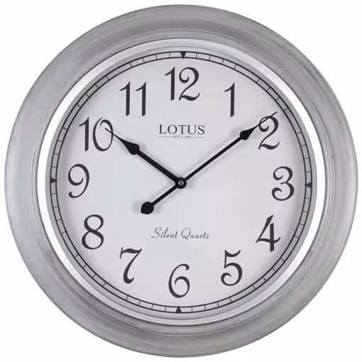 ساعت دیواری چوبی مدل BREMEN کد W-8038 رنگ GRAY