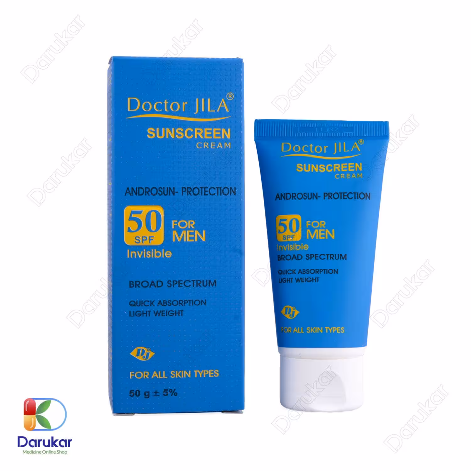 کرم ضد آفتاب آندروسان-پروتکشن دکتر ژیلا SPF50 مناسب آقایان