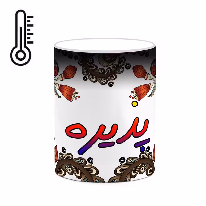 ماگ حرارتی   اسم پذیره  سنتی گل و بته کد mgh44356