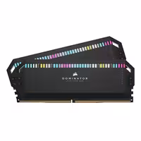 رم DDR5 دسکتاپ 32 گیگابایت 6000Mhz CL36 کورسیر مدل Dominator RGB Black دو کاناله