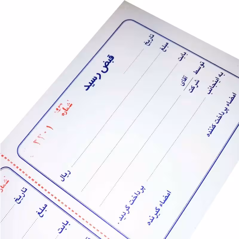 قبض رسید 2نسخه