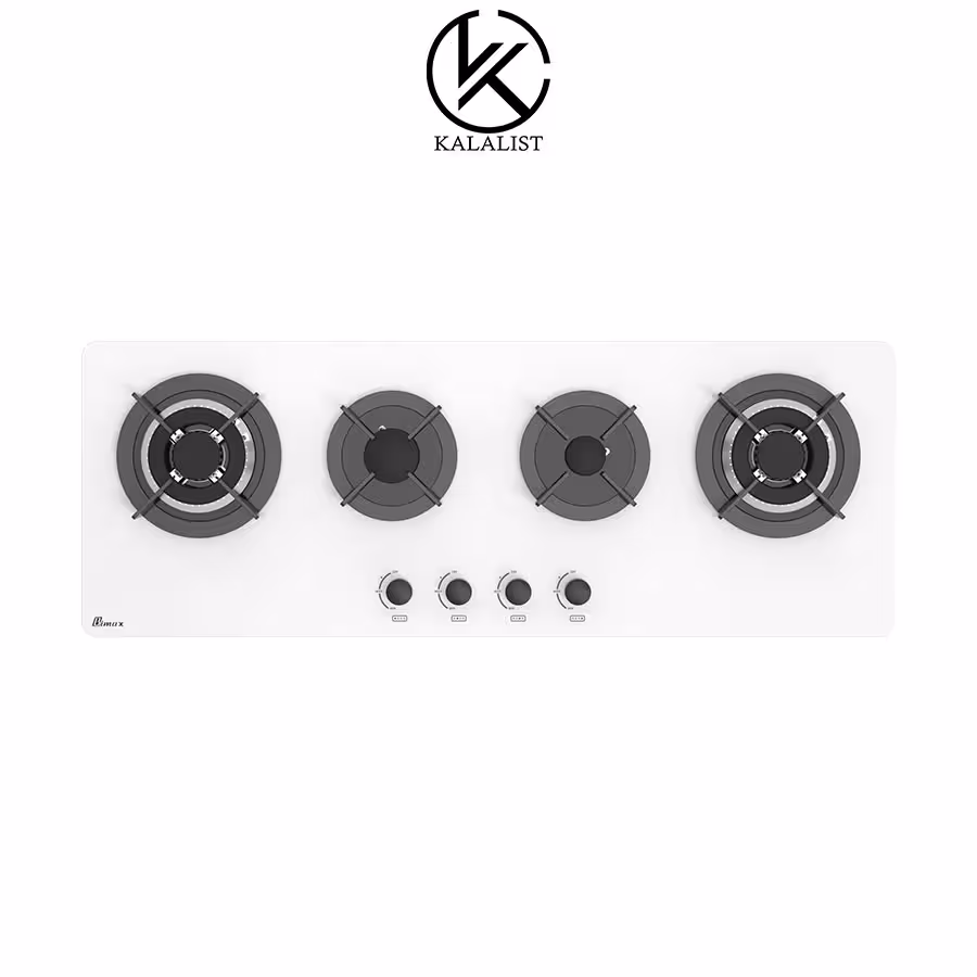 اجاق گاز شیشه‌ای بیمکث مدل 5020 (سفید)