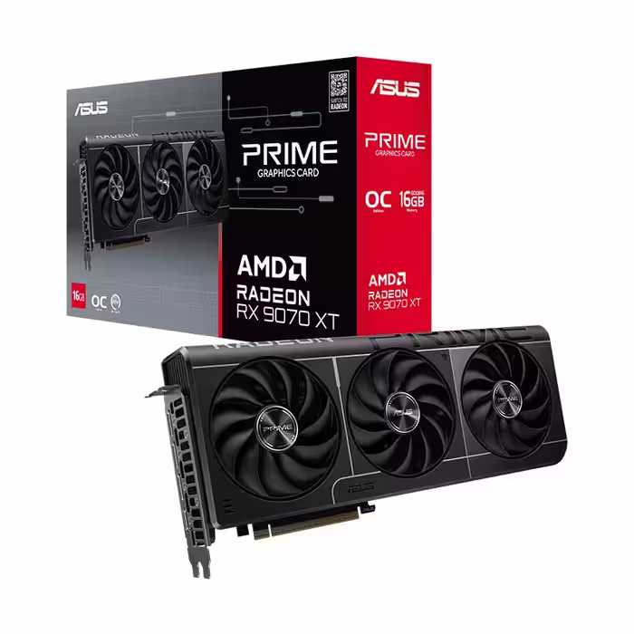 کارت گرافیک ایسوس Prime Radeon RX 9070 XT OC Edition 16GB