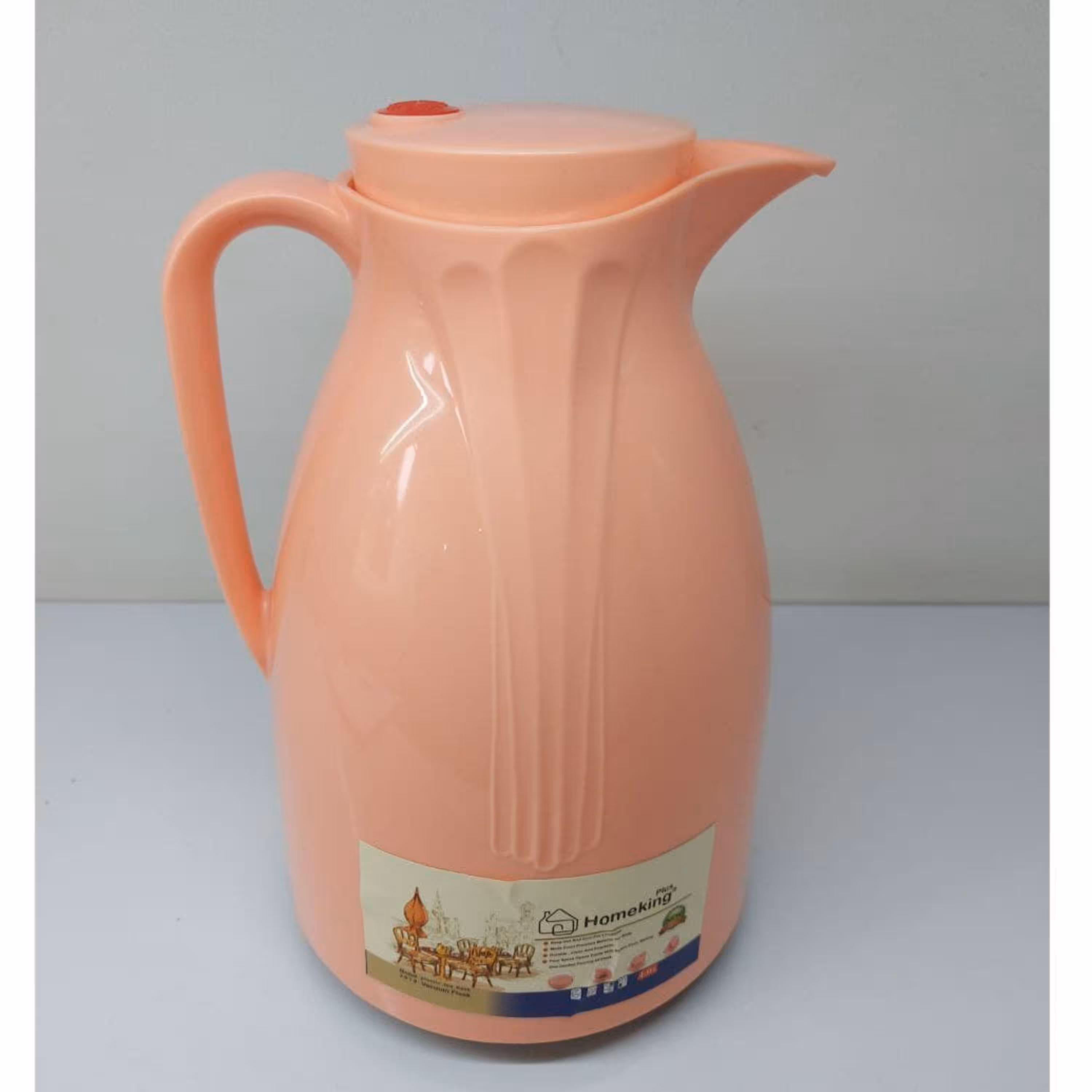 فلاسک یک لیتر بدنه رنگی در  رنگهای  بسیار شاد برند هوم کینگ دارای جعبه کادوئی  