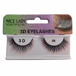 مژه رنگی نایس لیدی هاله قرمز شماره 06