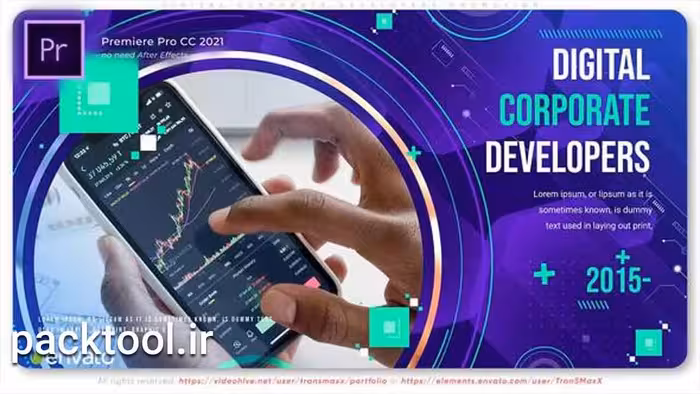 پروژه پریمیر تیزر تبلیغاتی شرکت های ارز دیجیتال Corporate Developers Promotion - پک تول