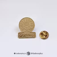 بج سینه بیمه ایران طلایی با حکاکی مات و براق