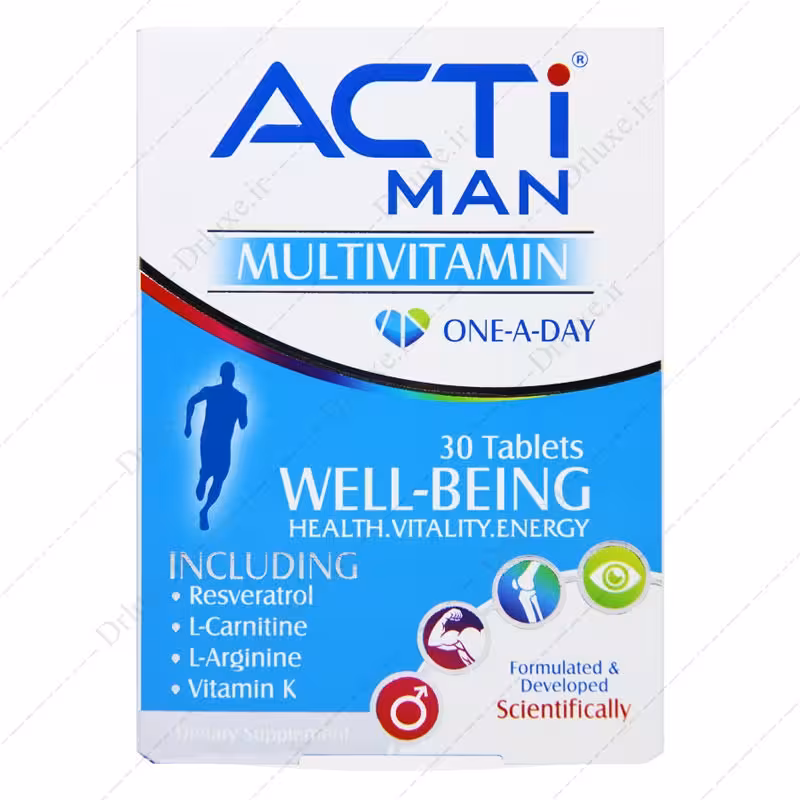 بررسی و خرید قرص مولتی ویتامین آقایان اکتی من ابیان دارو 30 عدد