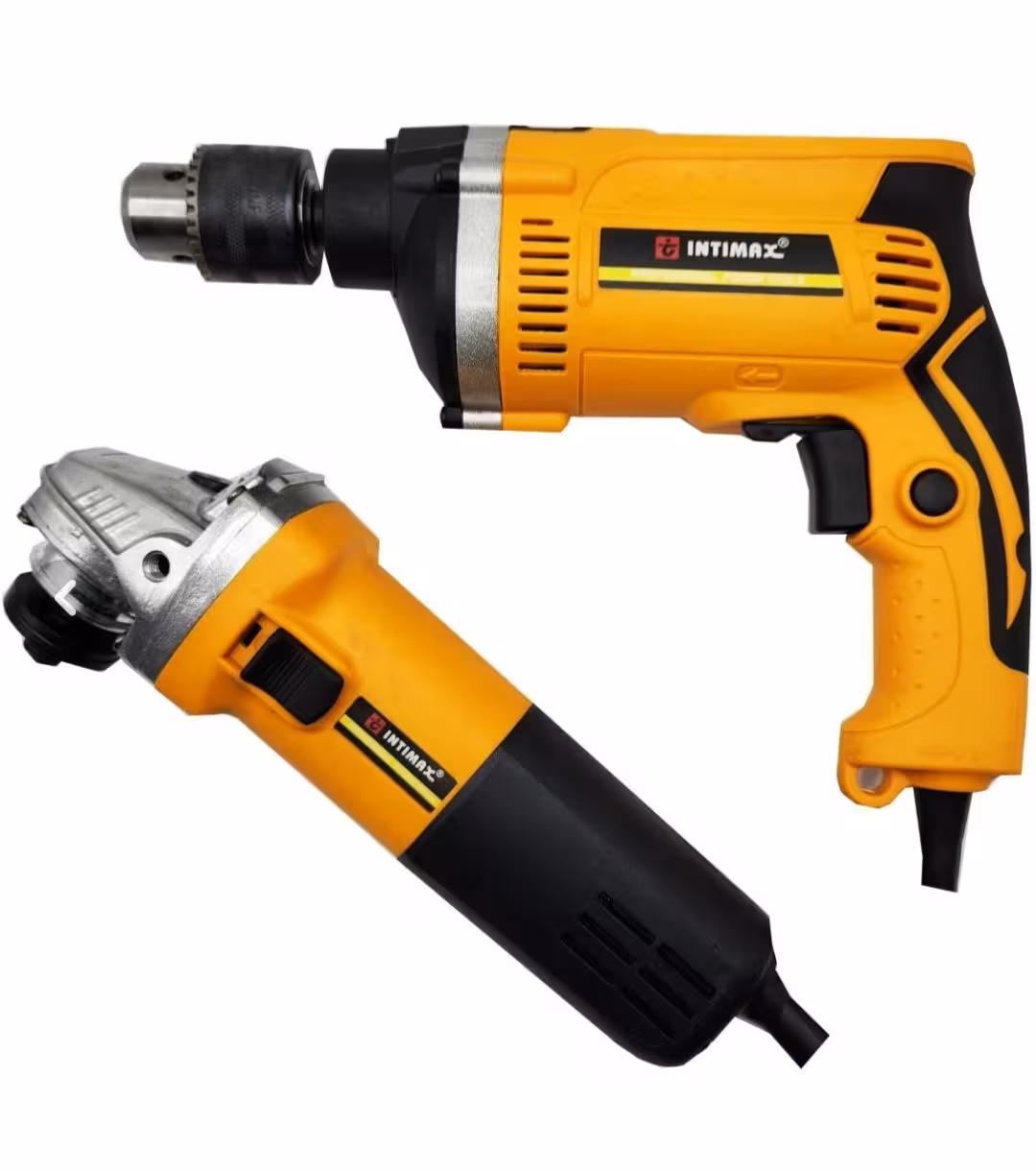 کیت 2 عددی دریل و مینی فرز برقی اینتی مکس مدل 0904