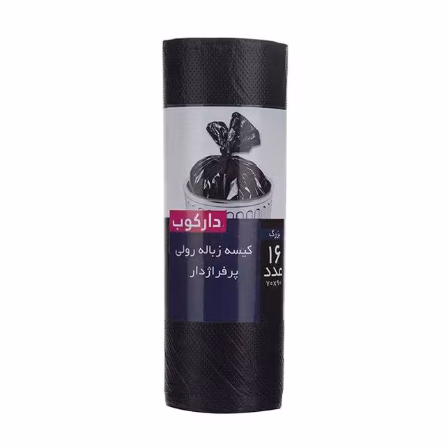 کیسه زباله پرفراژدار مشکی بزرگ دارکوب 16 برگی