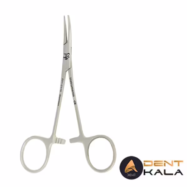 فورسپس موسکیتو نوک باریک سر کج کد 3110