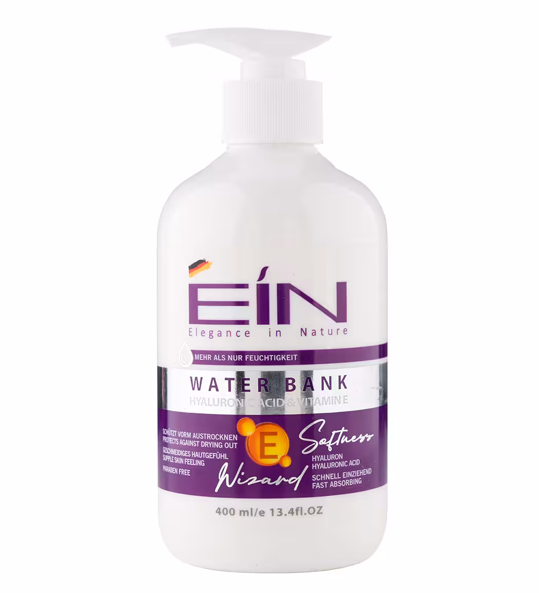 کرم آبرسان پوست پمپی حاوی هیالورونیک اسید و ویتامین ای 400 میل ای آی ان Ein