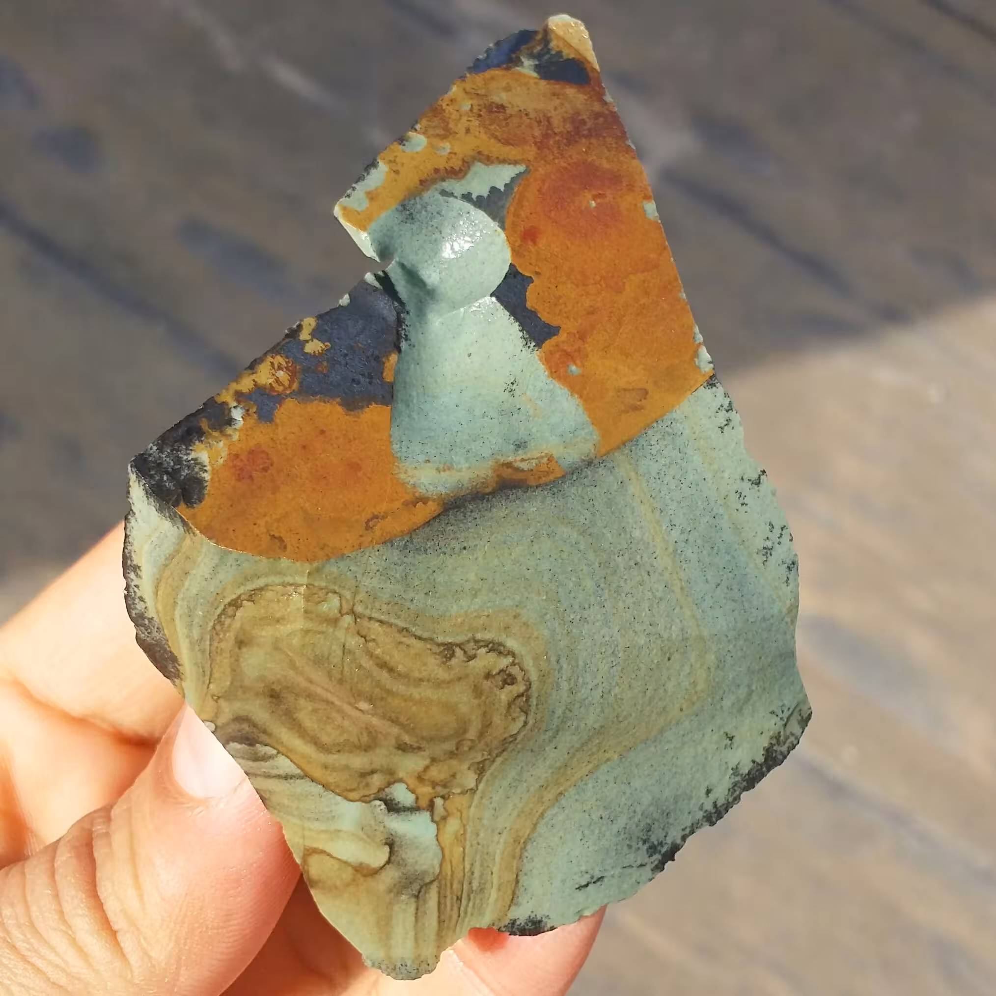 سنگ راف جاسپر منظره بسیار کمیاب خاص 100 در 100 طبیعی شاهکار خلقت
تصویر از چند طرف نمونه با قابلیت ساخت چند نگین

کد 8952