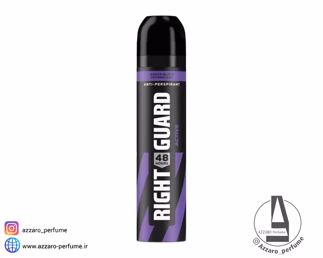اسپری ضد تعریق مردانه رایت گارد مدل اکتیو 48ساعته حجم 250 میل