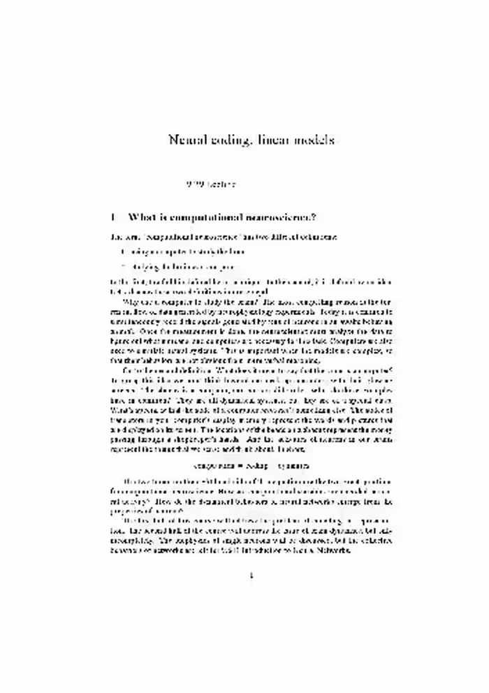 خرید و دانلود نسخه کامل کتاب Introduction to Computational Neuroscience