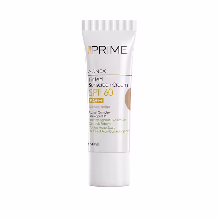 کرم ضد آفتاب رنگی بژ طبیعی پریم spf60