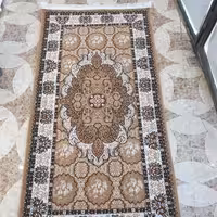 گلیم فرش ماشینی کاشان طرح چکاوک بادامی سایز1،5در1متر(هزینه ارسال باخریداروپس کرایه میباشد)