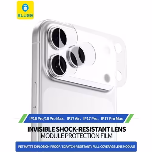 محافظ دور لنز بلو Blueo Invisible Shock-Resistant Lens Module Protection Film مناسب برای Apple iPhone 17 Pro max
