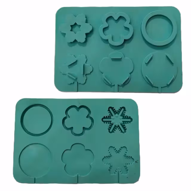 قالب سیلیکون ابنبات طرح گل