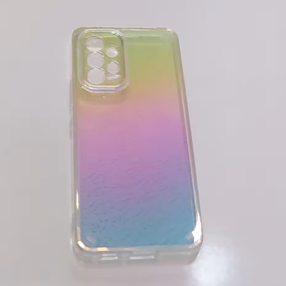 کاورگوشی سامسونگ A33 طرح شفاف رنگین کمانی مقاوم در برابر ضربه 