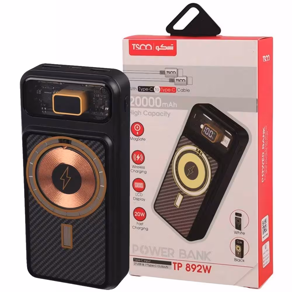 پاوربانک تسکو مدل TSCO TP892W 20000mA