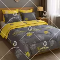 روتختی نخ کتان طرح برگ کد 6