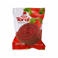 کیک رول کاکائویی آیسترول با طعم توت فرنگی 65 گرمی