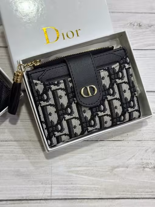 کیف پول جا کارتی برند دیور dior فوق العاده عالی ( فول پک )