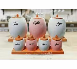 سرویس 12 پارچه طرح ستاره درب طلا یونیک کد UN_8027