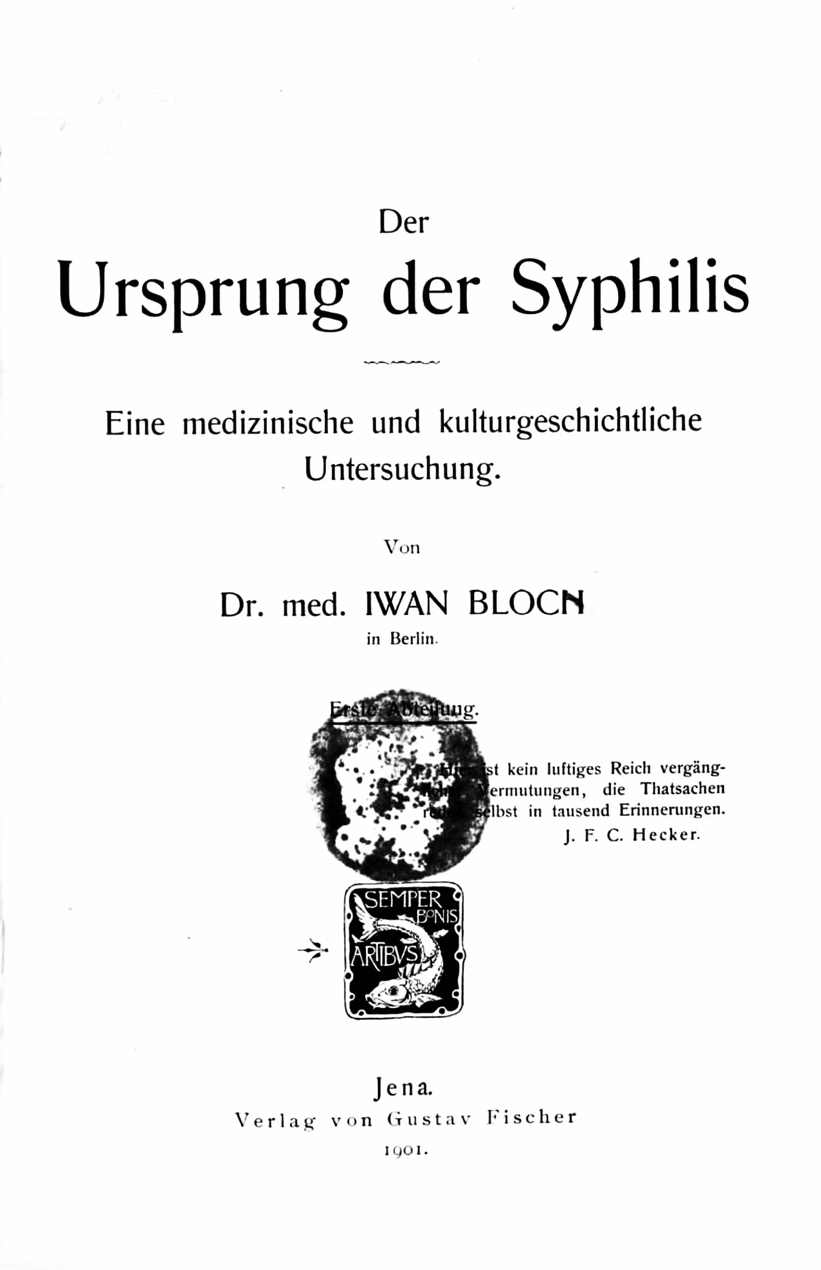 خرید و دانلود نسخه کامل کتاب Der Ursprung der Syphilis: Eine medizinische und kulturgeschichtliche Untersuchung