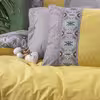 سرویس ملحفه کاتن باکس مدل Folk Art Aponi Gri دو نفره 4 تکه