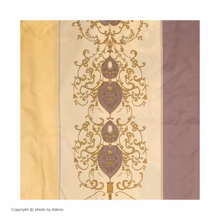 ملحفه آدنو مدل درباری کد IR101 دونفره سایز 220x240 سانتی متر