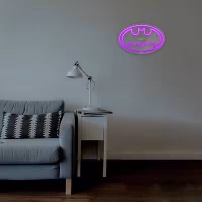 چراغ دیواری نئون دیزاین طرح Batman_PR