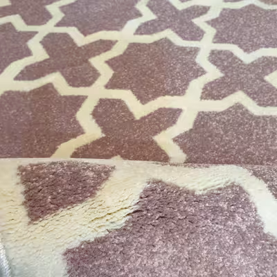 فرش ماشینی ساوین طرح 7283 زمینه یاسی