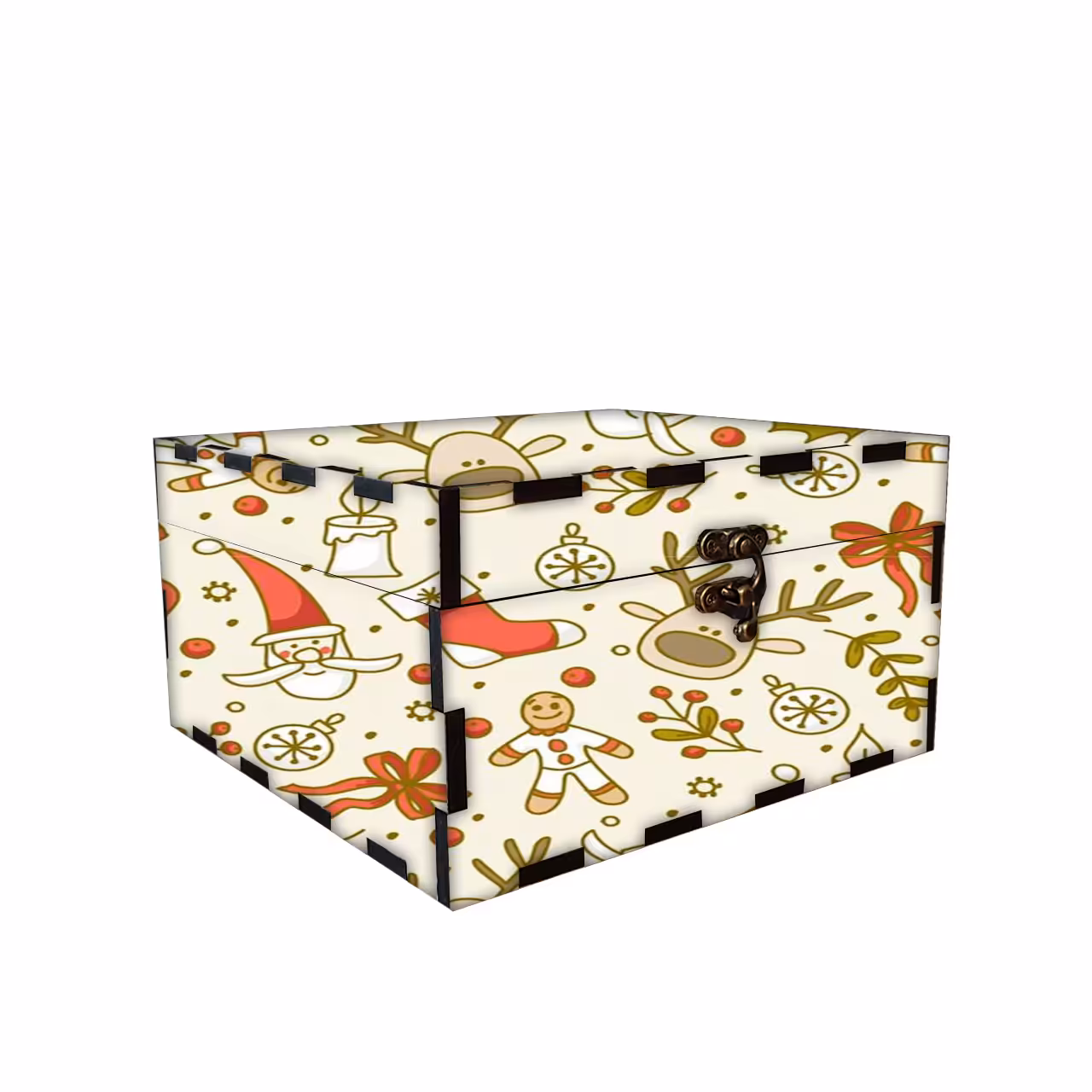 جعبه هدیه مدل کریسمس کد 384