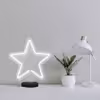 چراغ رومیزی ریموت دار مدل STARS-GL_WHT-GLASS