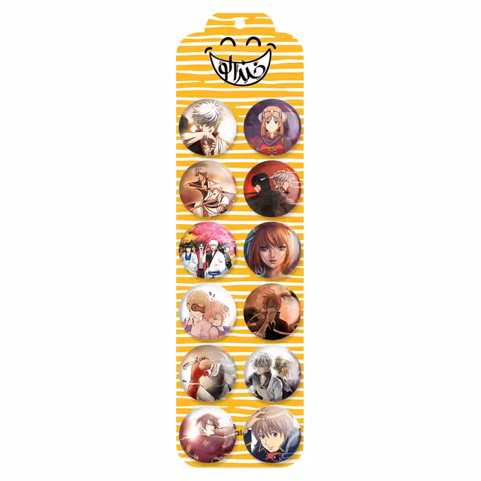 پیکسل خندالو مدل انیمه گینتاما Gintama کد 579 مجموعه 12 عددی