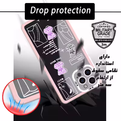کاور لاین کینگ مدلBiدوخرس مناسب برای گوشی موبایل اپل IPhone 13 pro