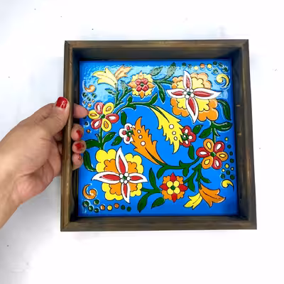 سینی کاشی کاری مدل 08