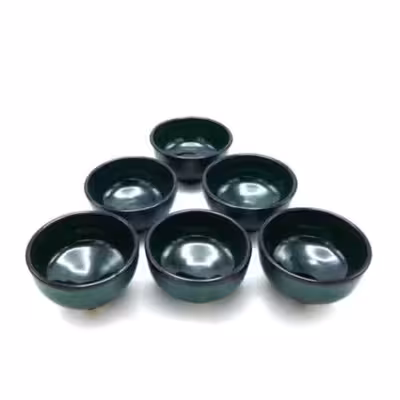 کاسه سفالی مدل ماست خوری بسته 6 عددی